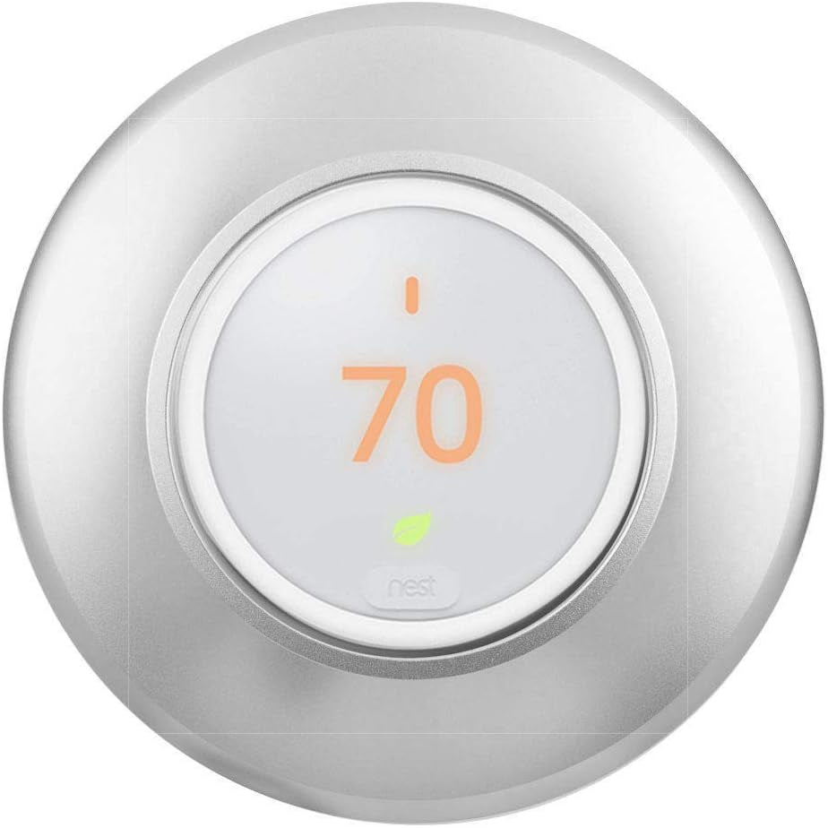 Metal Nest Learning Thermostat Wall Plate Compatible with Nest Learning Thermostat 3Rd 2Nd 1St Generation Silver (Wall Plate Only &2020 Nest Thermostat Can'T Be Used)