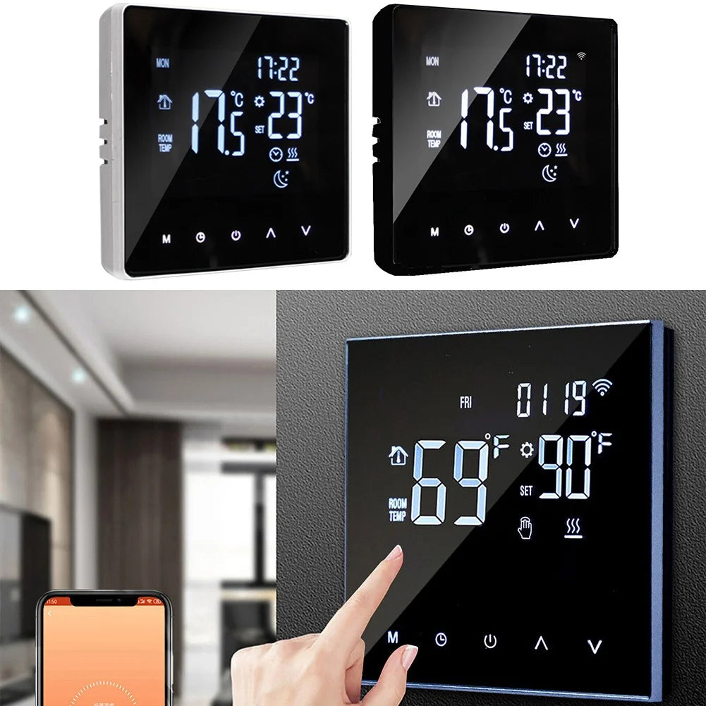 Digital Smart Thermostat Programmable Wifi Wireless Home Room Sensor App Control