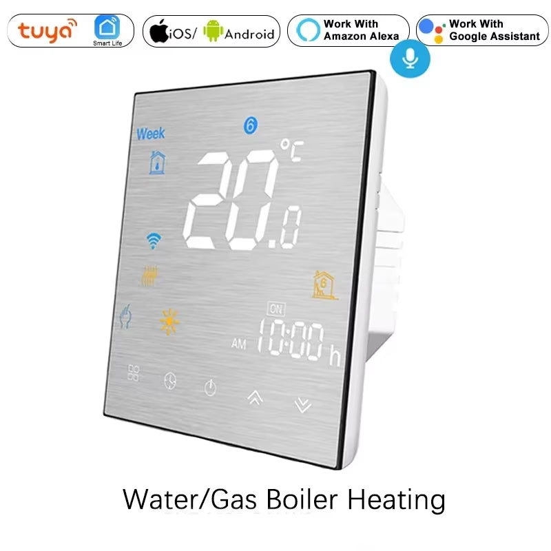 Tuya Wifi Smart Thermostat Temperature Controller for Water Electric Floor Heating Water/Gas Boiler Works with Alexa Google Home