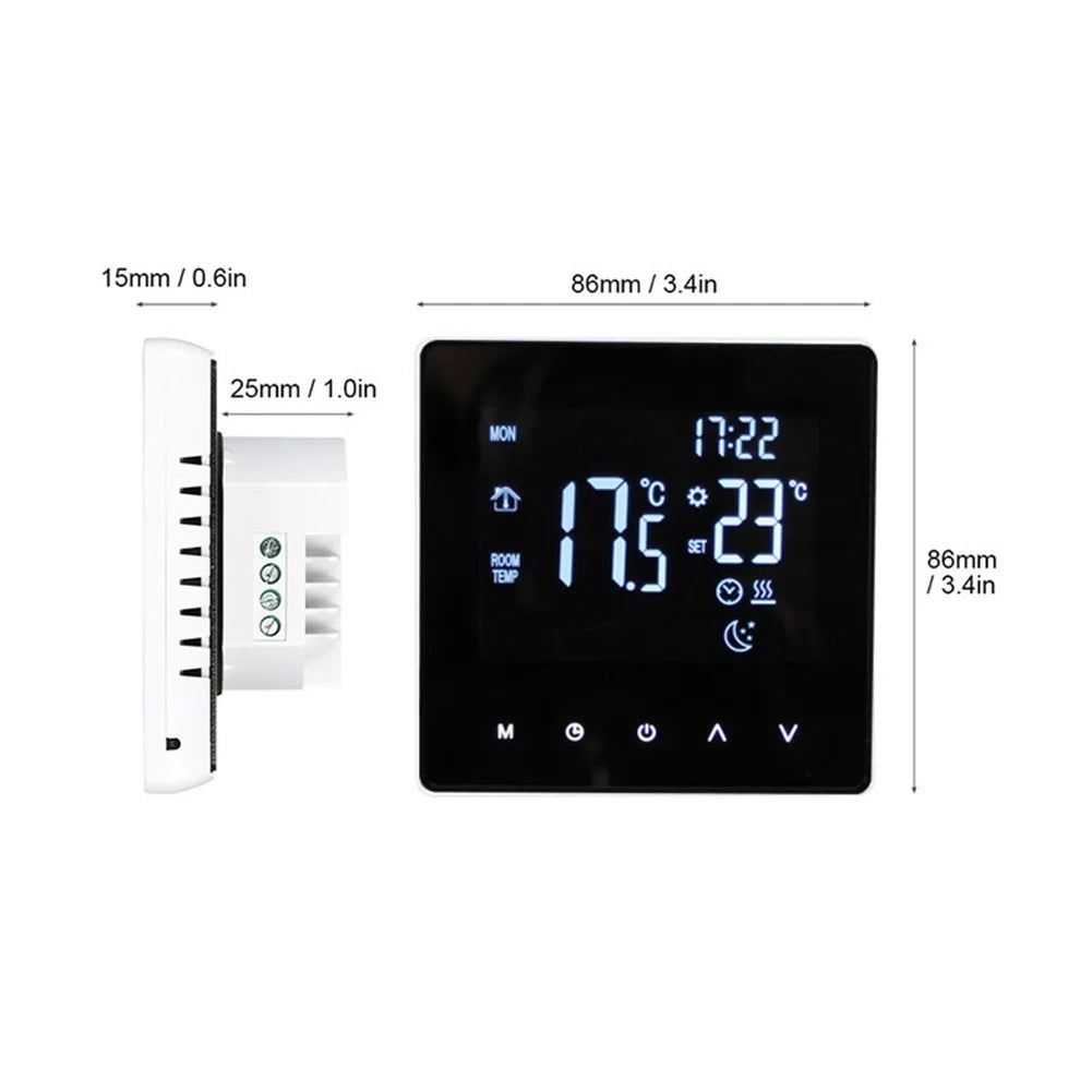 Digital Smart Thermostat Programmable Wifi Wireless Home Room Sensor App Control