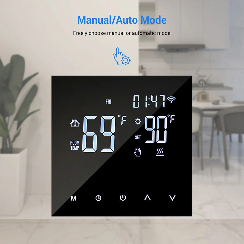 Digital Smart Thermostat Programmable Wifi Wireless Home Room Sensor App Control