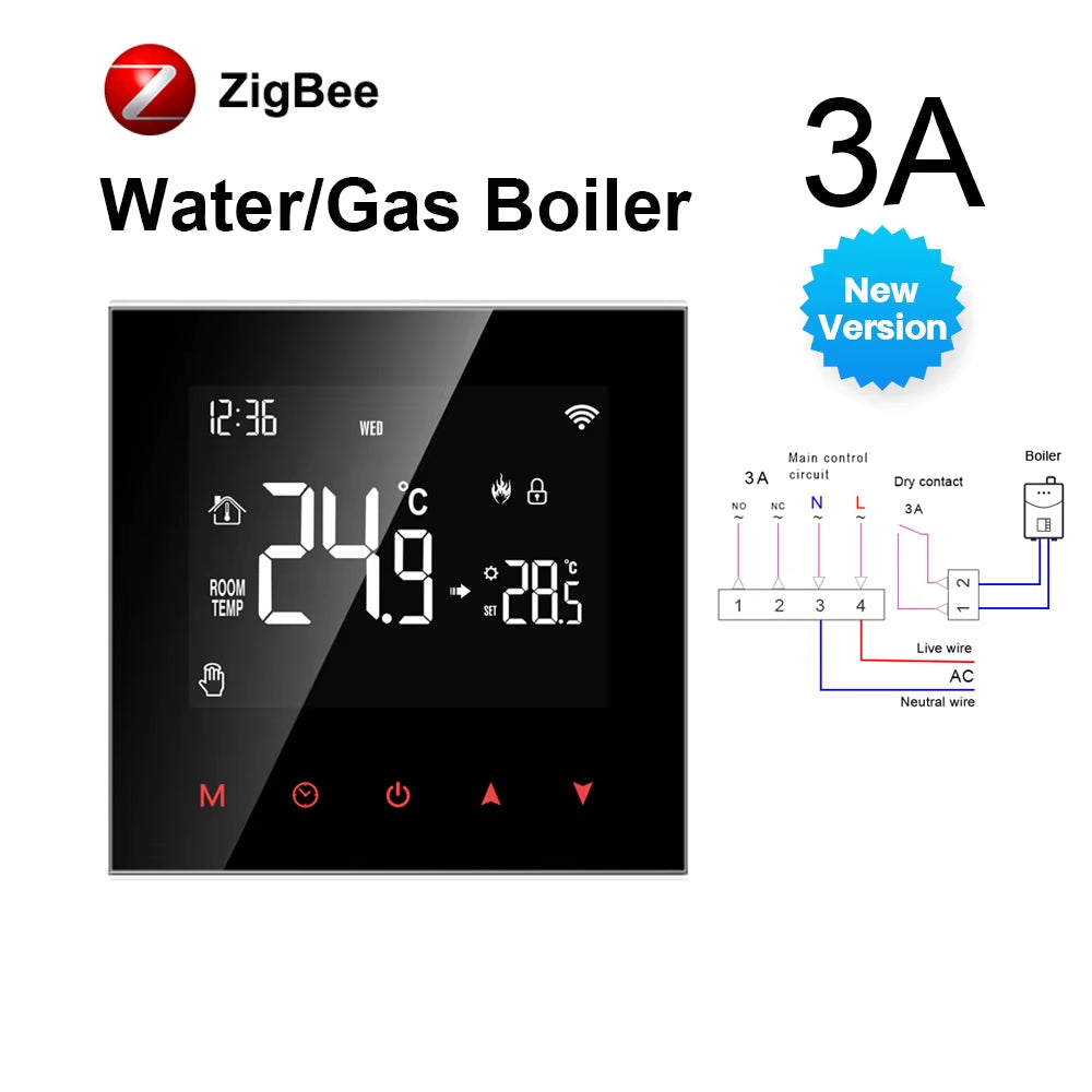 Tuya Wifi Smart Thermostat Temperature Controller for Electric Floor Heating Water/Gas Boiler Work for Yandex Alice Alexa