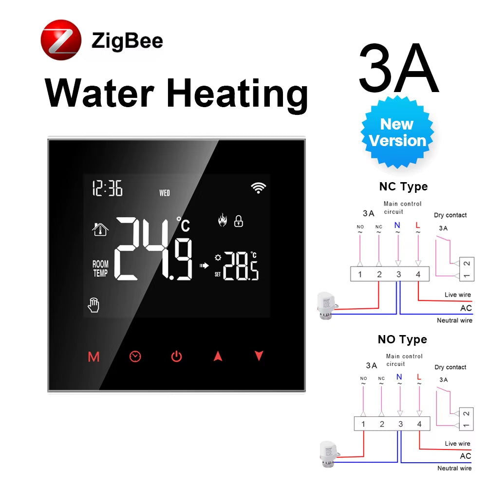 Tuya Wifi Smart Thermostat Temperature Controller for Electric Floor Heating Water/Gas Boiler Work for Yandex Alice Alexa