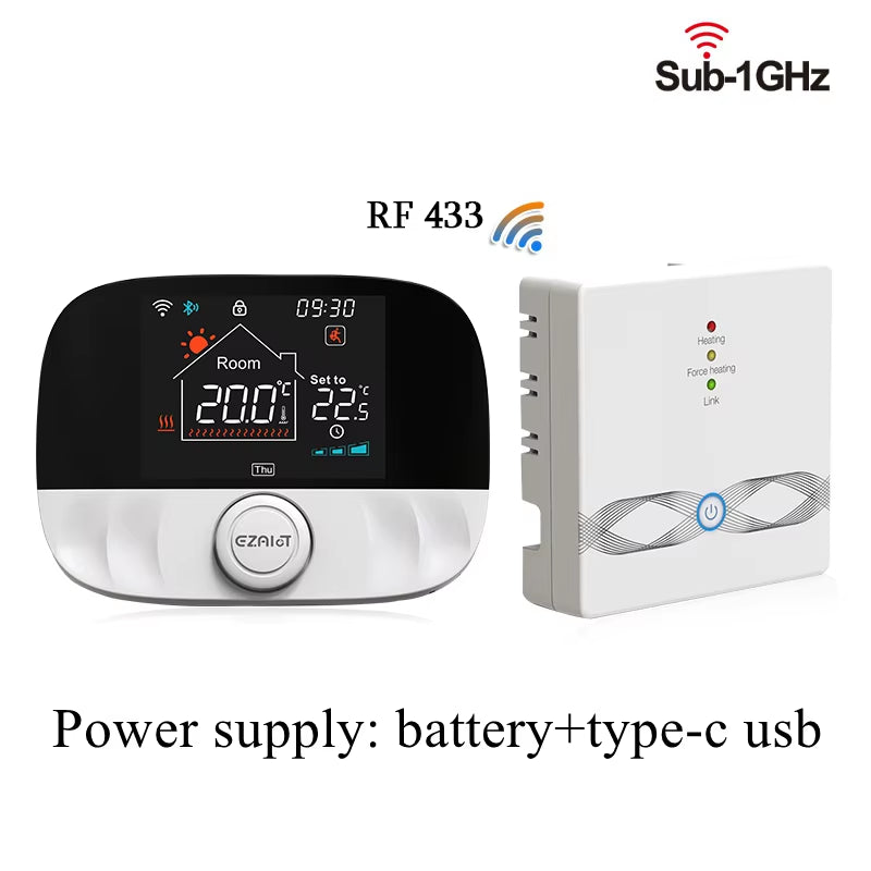 RF433 Wireless Thermostat Wifi for Floor Heating Water Gas Boiler Home Room Tuya Smart Programmable Temperature Controller