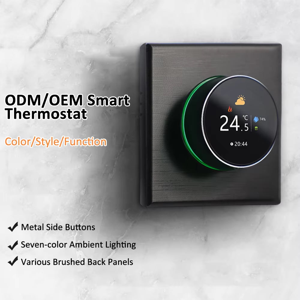 Wifi Smart Thermostat Rotary Heating Thermostat with Backlight/Temperature/Sensor/Time Temperature Calibration Adjustment