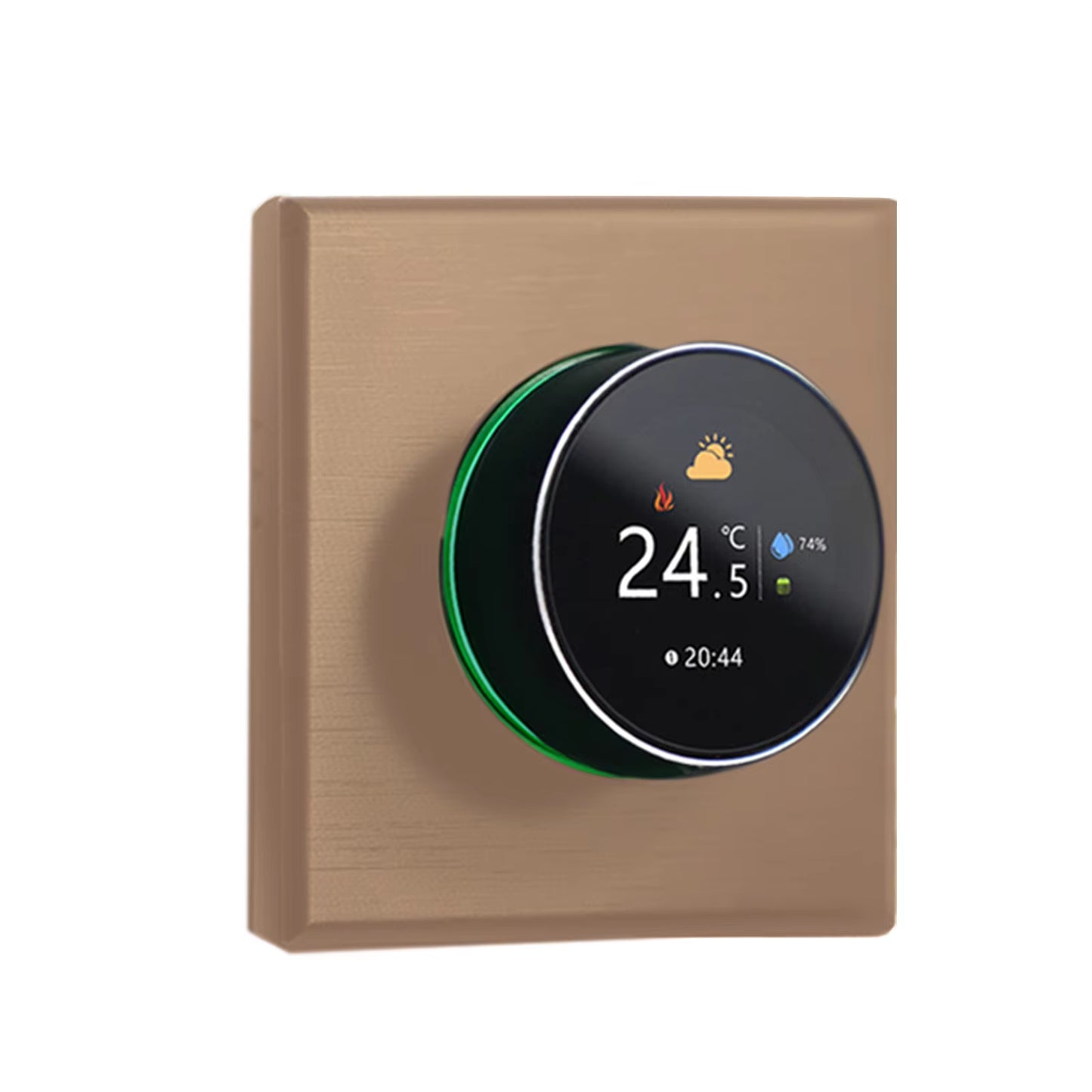 Wifi Smart Thermostat Rotary Heating Thermostat with Backlight/Temperature/Sensor/Time Temperature Calibration Adjustment