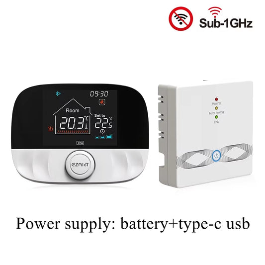 RF433 Wireless Thermostat Wifi for Floor Heating Water Gas Boiler Home Room Tuya Smart Programmable Temperature Controller