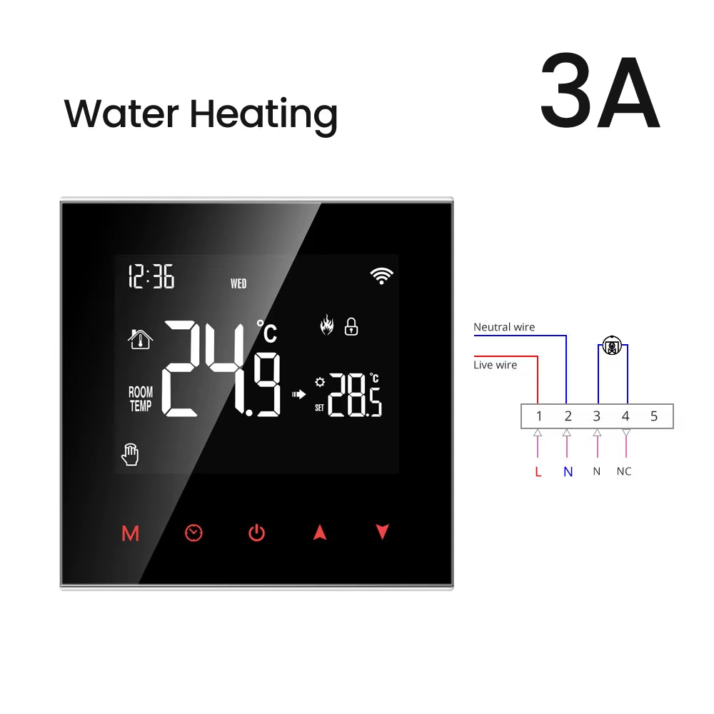 Tuya Wifi Smart Thermostat Temperature Controller for Electric Floor Heating Water/Gas Boiler Work for Yandex Alice Alexa